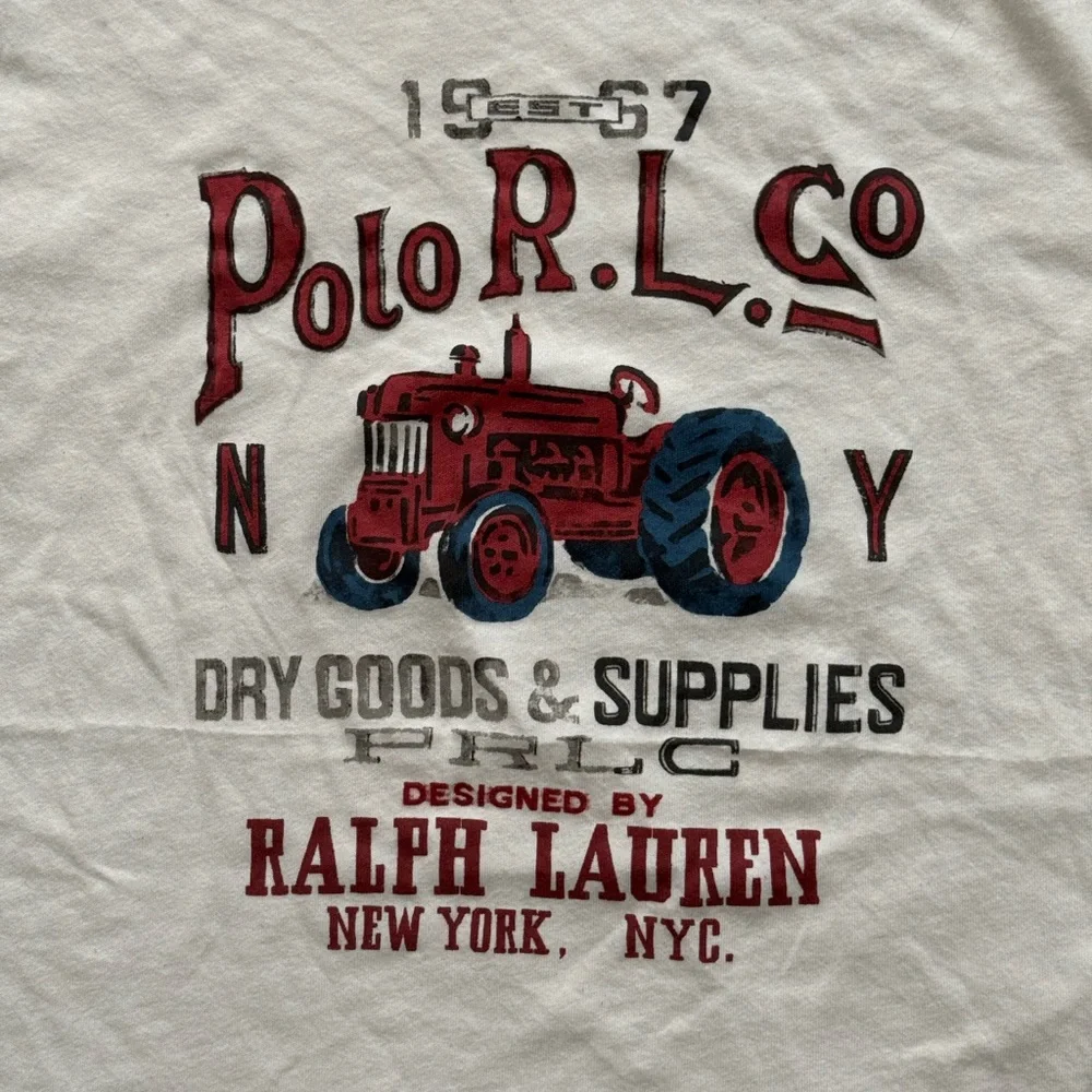 Polo Ralph Lauren Classic Cream Tee - Picture 3 of 8